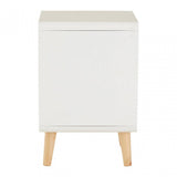 Danny 1 Drawer Cabinet, Wood, Pine Wood, White