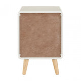 Danny 1 Drawer Cabinet, Wood, Pine Wood, White