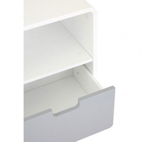 Danny 1 Drawer Cabinet, Wood, Pine Wood, White