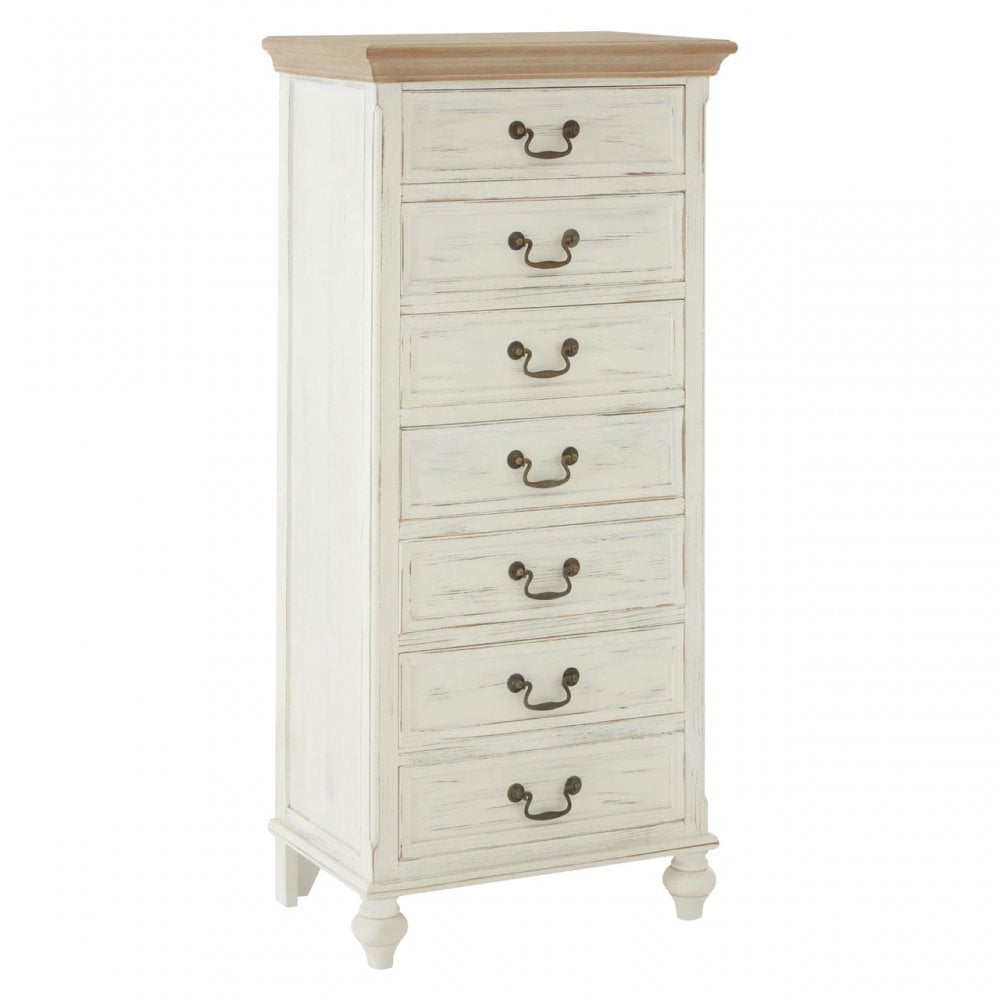 Hendra 7 Drawers Cabinet, Paulownia Wood, Fir Wood Veneer