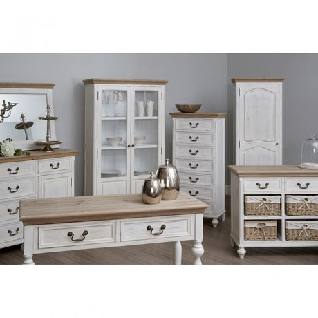Hendra 7 Drawers Cabinet, Paulownia Wood, Fir Wood Veneer