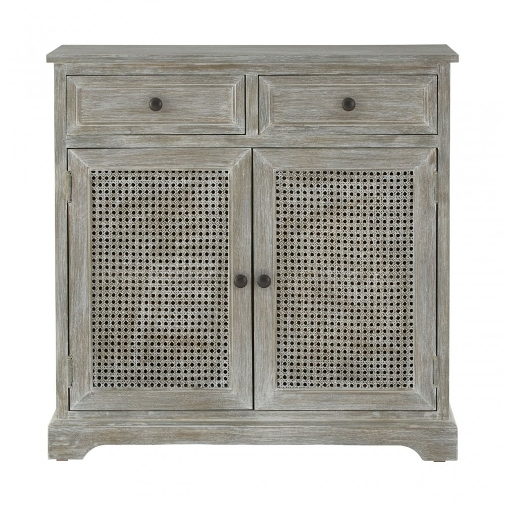 Legacy Door / 2 Drawer Slate Grey Cabinet, Wood, Pine Wood, Grey