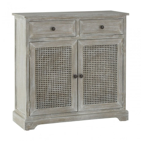 Legacy Door / 2 Drawer Slate Grey Cabinet, Wood, Pine Wood, Grey