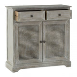 Legacy Door / 2 Drawer Slate Grey Cabinet, Wood, Pine Wood, Grey