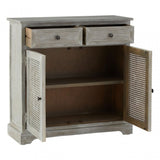 Legacy Door / 2 Drawer Slate Grey Cabinet, Wood, Pine Wood, Grey