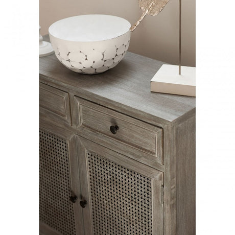 Legacy Door / 2 Drawer Slate Grey Cabinet, Wood, Pine Wood, Grey