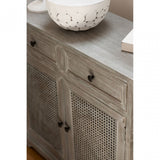 Legacy Door / 2 Drawer Slate Grey Cabinet, Wood, Pine Wood, Grey