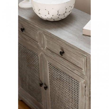 Legacy Door / 2 Drawer Slate Grey Cabinet, Wood, Pine Wood, Grey
