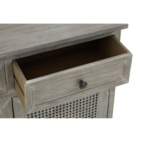 Legacy Door / 2 Drawer Slate Grey Cabinet, Wood, Pine Wood, Grey