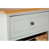Zloop Grey Cabinet, Paulownia Wood, Water Hyacinth, Grey