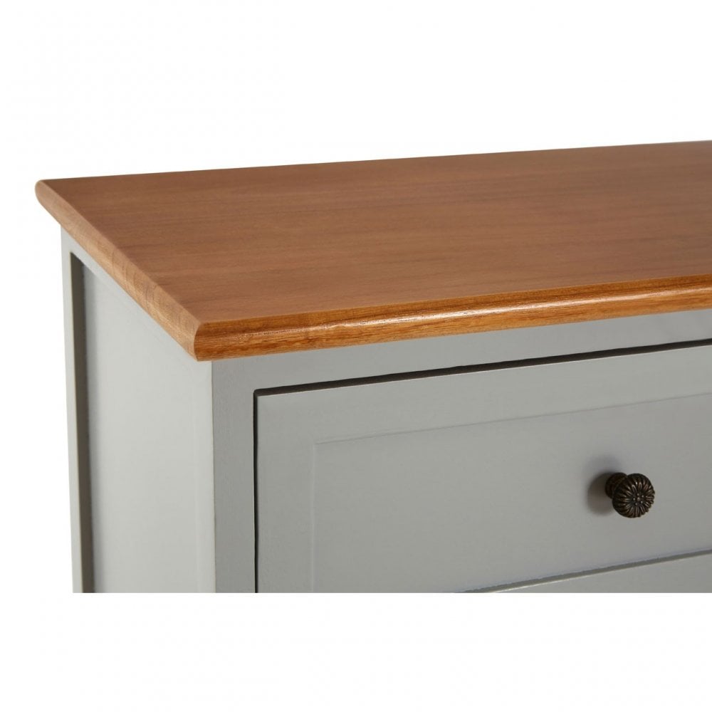 Zloop Grey Cabinet, Paulownia Wood, Water Hyacinth, Grey