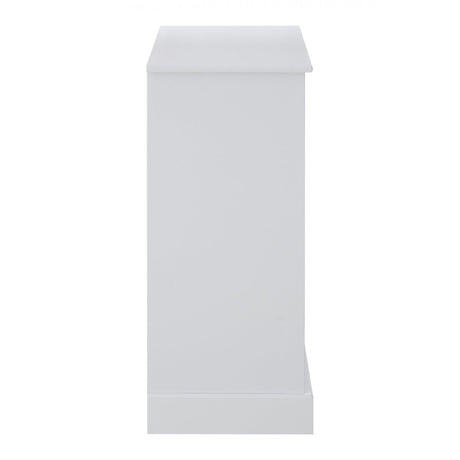 Portland Storage Unit, Pine Wood, White