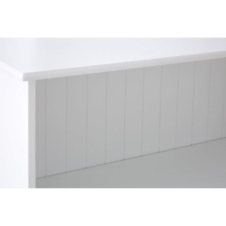 Portland Storage Unit, Pine Wood, White