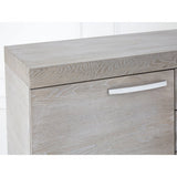 Grey Elm Wood Sideboard, Stainless Steel, Elm Wood, Grey