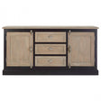 Tuskin Sideboard, Birchwood, Oak Wood, Veneer, Light Brown