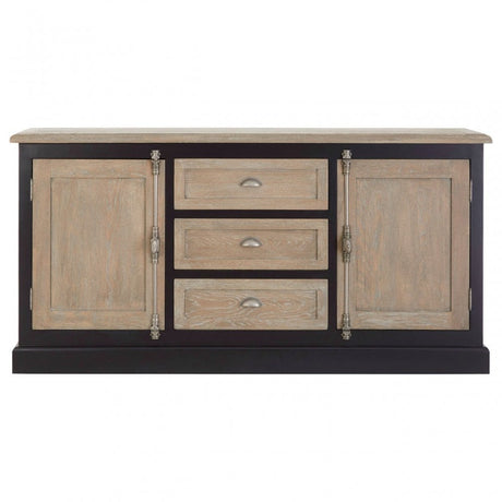 Tuskin Sideboard, Birchwood, Oak Wood, Veneer, Light Brown