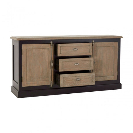 Tuskin Sideboard, Birchwood, Oak Wood, Veneer, Light Brown