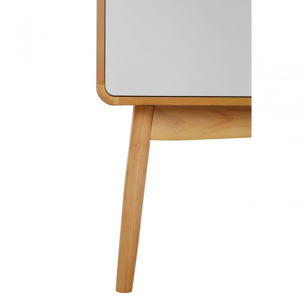 Malmo Sideboard, Wood, Oak Veneer, Oak Wood, White