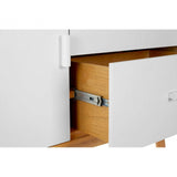 Malmo Sideboard, Wood, Oak Veneer, Oak Wood, White