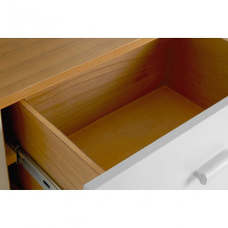 Malmo Sideboard, Wood, Oak Veneer, Oak Wood, White