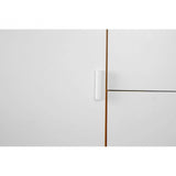 Malmo Sideboard, Wood, Oak Veneer, Oak Wood, White