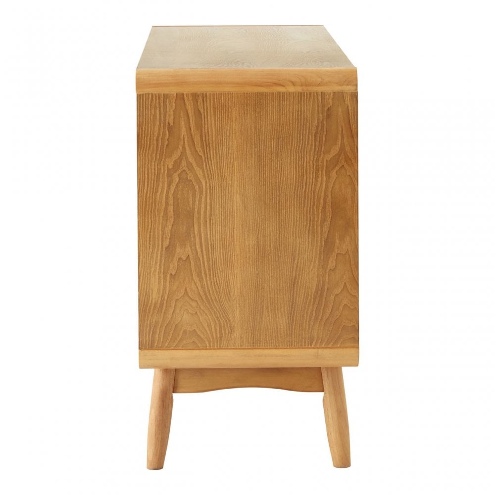 Malmo Sideboard, Wood, Oak Veneer, Oak Wood, White