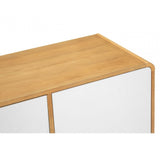 Malmo Sideboard, Wood, Oak Veneer, Oak Wood, White