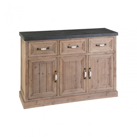 Pompeii Wooden Sideboard, Fir Wood, Natural