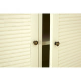 Dorset Cream Sideboard, Ash Veneer, Paulownia Veneer, Rattan, Cream