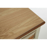 Dorset Cream Sideboard, Ash Veneer, Paulownia Veneer, Rattan, Cream