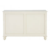 Charles 6 Drawer White Sideboard, Bayur Wood