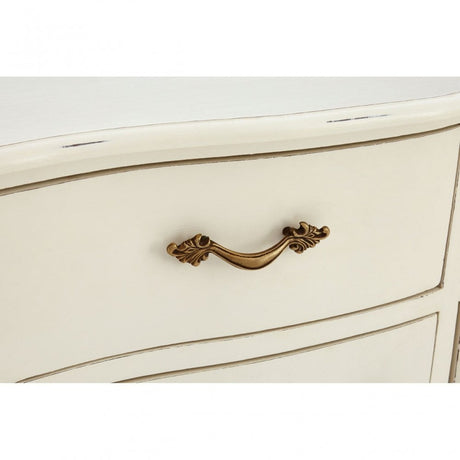 Charles 6 Drawer White Sideboard, Bayur Wood