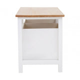 Newport 2 Drawer Bench, Paulownia Wood, Natural