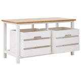 Newport 2 Drawer Bench, Paulownia Wood, Natural