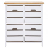 Newport 4 Drawer Chest, Paulownia Wood, Natural