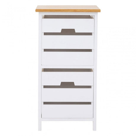 Newport 2 Drawer Chest, Paulownia Wood, Natural