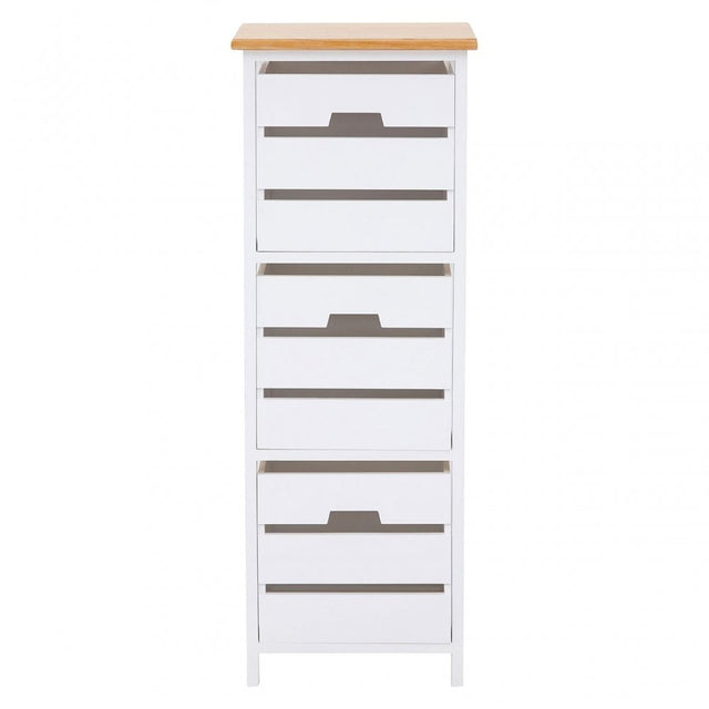 Newport 3 Drawer Chest, Paulownia Wood, Natural