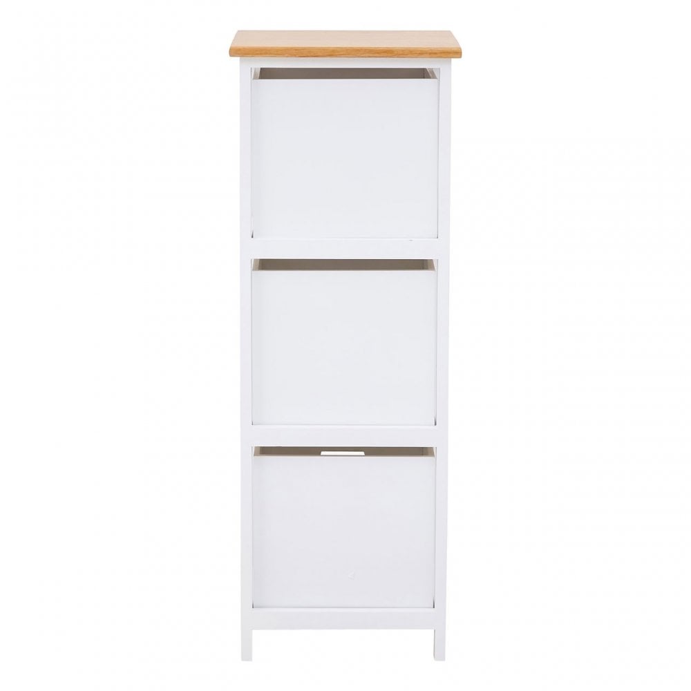 Newport 3 Drawer Chest, Paulownia Wood, Natural