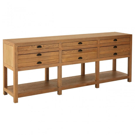 Brisbane Sideboard, Oak Wood, Natural