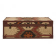 Coffee Table Trunk, Cotton, Galvanised Iron, Jute, Multi-Coloured
