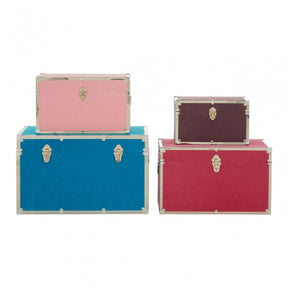 Set of 4 Trunks, Multi-Coloured