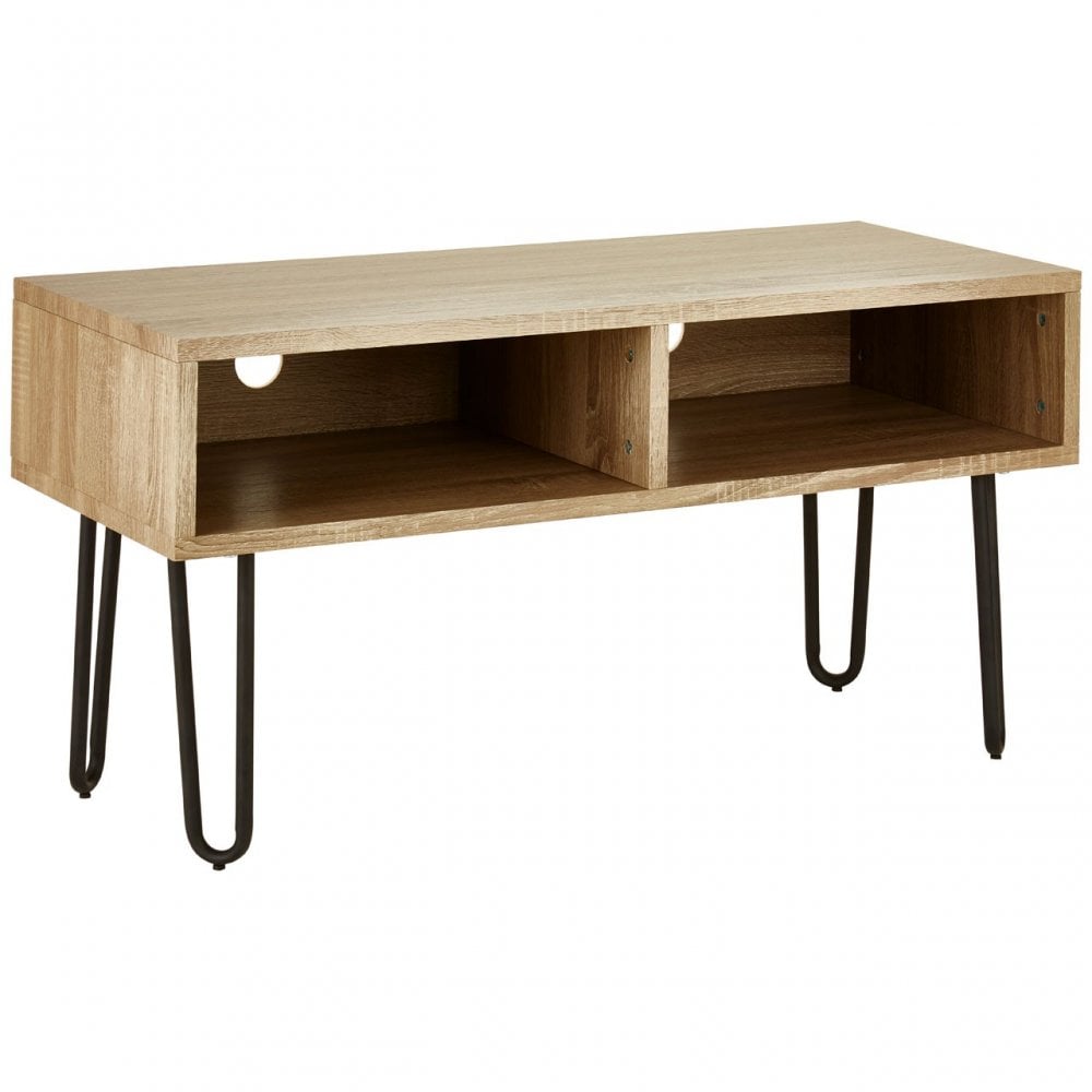 Borough Media Unit, Wood, Paper Veneer, Brown