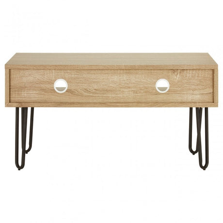 Borough Media Unit, Wood, Paper Veneer, Brown