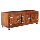 Marwar Media Unit, Sheesham Wood, Brown