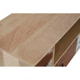 Marwar Mango Wood Media Unit, Leather, Mango Wood, Multi-Coloured