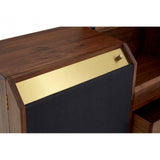 Kenso Sideboard, Brass, Walnut Wood, Natural