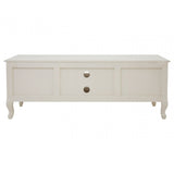 Charles 4 Drawer2 Set Shelves White Media Unit, Bayur Wood, White