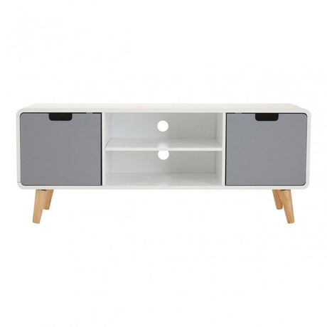 Danny Tv Unit, Wood, Pine Wood, White