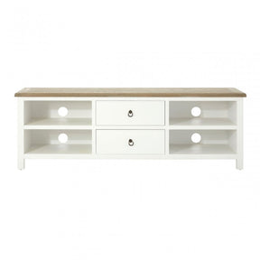 Townhouse Media Unit, Oak Wood, Veneer, Birchwood, White