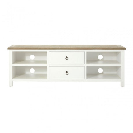 Townhouse Media Unit, Oak Wood, Veneer, Birchwood, White